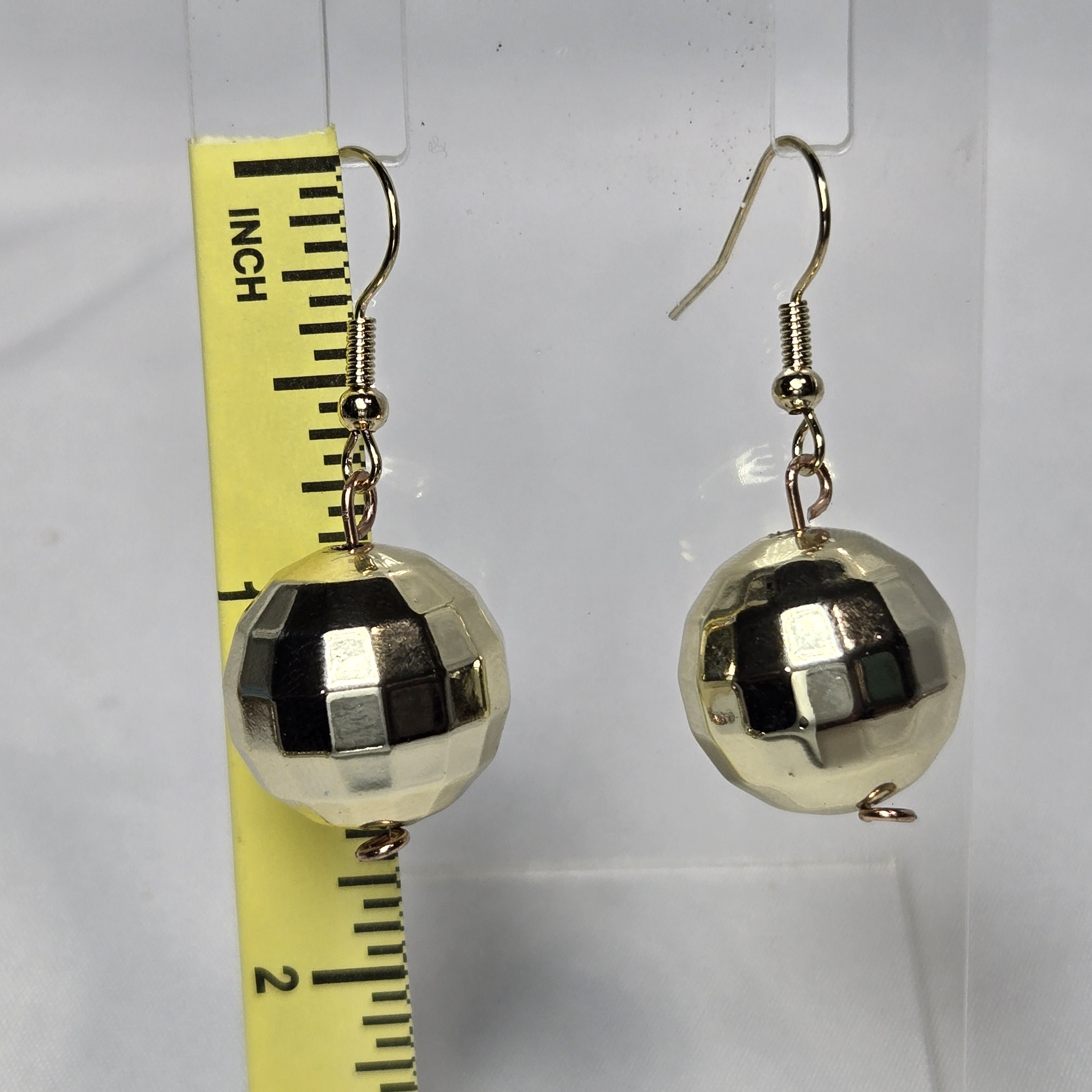 Chic Gold Sphere Earrings 6$